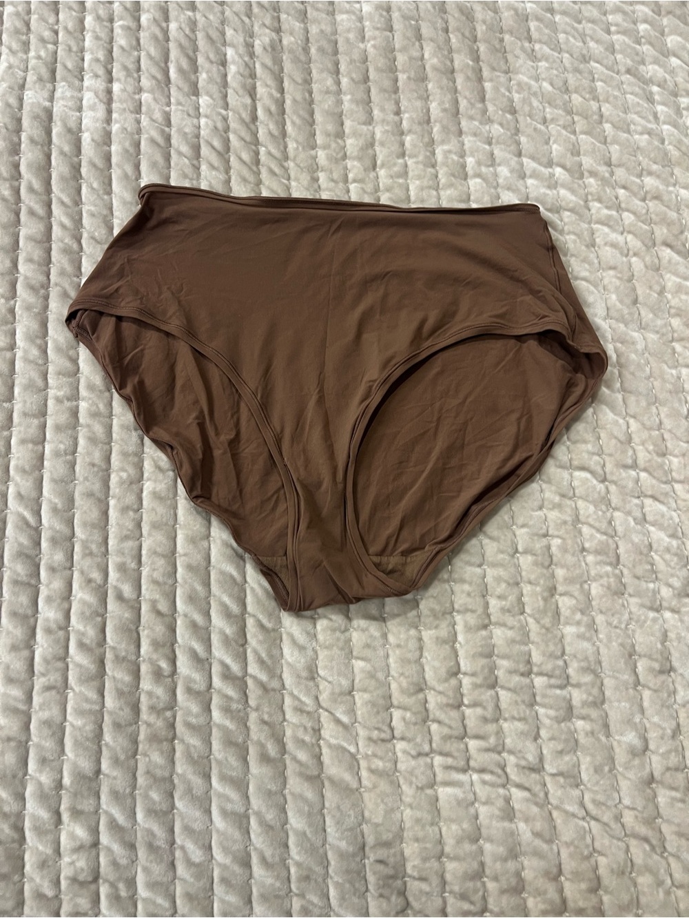 SKIMS Brown High-Rise Seamless Briefs